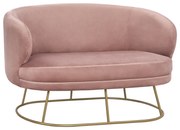 ΚΑΝΑΠΕΣ 2ΘΕΣΙΟΣ ARIEN HM8492.02 ΑΠΟ ΒΕΛΟΥΔΟ ΣΑΠΙΟ ΜΗΛΟ ΜΕ ΧΡΥΣΗ ΒΑΣΗ 125X80X84Y εκ.