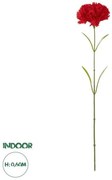 Artificial Garden Red CARNATION BRANCH 21210 Τεχνητό Διακοσμητικό Κλαδί Γαρίφαλο Κόκκινο Y60cm Globostar 21210 Κόκκινο