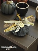 Κολοκύθα Γκρι Ανθρακί βελούδινη μεσαία - Χρυσό