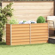 vidaXL Υπερυψωμένη Ζαρντινιέρα Ανοιχτό καφέ 160 x 40 x 45 cm