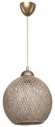 Ceiling light Leshia Ε27  brown D26x72cm 26x26x26 εκ.