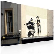 Πίνακας - Sniper and boy (Banksy) 60x40