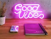 Φωτιστικό Neon Home Deco Factory LA10471 - Good Vibes - USB