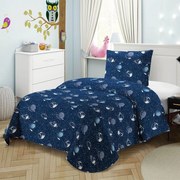 Κουβερλί Παιδικό 5404 (Σετ 2τμχ) Blue Viopros Μονό Microfiber-Polyester