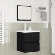 vidaXL Σετ Επίπλων Μπάνιου με συρτάρι 3 pcs Τεχνίτης δρυς και Λευκό