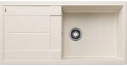 Blanco Metra XL 6 S Soft White SILGRANIT™ PuraDur™ Γρανιτένιος Νεροχύτης Αντιστρεφόμενος με 1 Γούρνα και Ποδιά 100x50cm