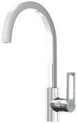 Sanitec Quattro Μπαταρία Κουζίνας Ψηλή Ultra Granite Inox