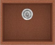 Νεροχύτης Κουζίνας Sanitec Classic 341 Ένθετος 50x40 εκ. - Granite Terracotta