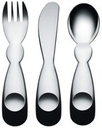 Μαχαιροπίρουνα Παιδικά Alessini (Σετ 3Τμχ) AM41S3 Inox Alessi 3 τμχ Ανοξείδωτο Ατσάλι
