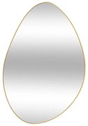Καθρέπτης Τοίχου 07.205657 60x40cm Gold Mdf,Ξύλο