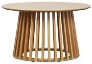 ΤΡΑΠΕΖΙ ΣΑΛΟΝΙΟΥ DOMONIC PAKOWORLD MDF/PW ΣΕ ΦΥΣΙΚΗ ΑΠΟΧΡΩΣΗ Φ80X45ΕΚ