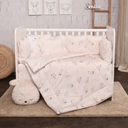 Σετ Προίκας Μωρού κούνιας 5τεμ. 70x140cm  Beige Bunnies 20800085501  Lorelli