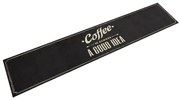 vidaXL Χαλί Κουζίνας Πλενόμενο Επιγραφή Coffee 60x300 εκ. Βελούδο