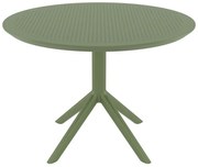 SKY OLIVE GREEN Φ105X74εκ. ΤΡΑΠΕΖΙ ΠΟΛ/ΝΙΟΥ