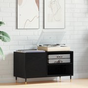 vidaXL Ντουλάπα Δισκογραφίας Μαύρο Δρυς 84,5x38x48 εκ Επεξεργασμένο Ξύλο