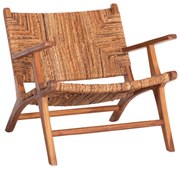 Καρέκλα - Πολυθρόνα TONDO C9914 Ξύλο TEAK - Ψάθα απο σχοινί Μπανάνας Φυσικό 69x74x68Υ εκ. 69x74x68 εκ.