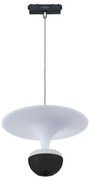 Κρεμαστό Φωτιστικό TMU0240 Led 5W 3CCT 400Lm Για Ultra-Thin Μαγνητική Ράγα 23x20cm Black Inlight
