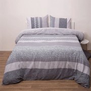 Κουβερλί Dream 7008 (Σετ 2τμχ) Grey Anna Riska Μονό 155x240cm 100% Βαμβακερό Περκάλι