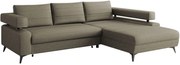 Γωνιακός καναπές Rosa-Gkri Skouro-Δεξιά - 265.00Χ184.00Χ88.00cm