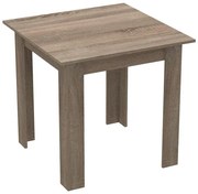 Τραπέζι Manka I μελαμίνη σε καρυδί απόχρωση 80x80x77εκ 80x80x77 εκ.