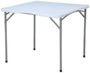 Τραπέζι Catering Fylliana Πτυσσόμενο Λευκό 87x87x74 εκ. 87x87x74 εκ.