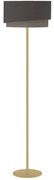 Φωτιστικό Δαπέδου Manderline 39934 Φ45x165cm 1xE27 40W Cappuccino-Brass Eglo Steel,Fabric