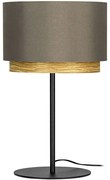 Φωτιστικό Επιτραπέζιο Marchena 390123 Φ32x59cm 1xE27 40W Cappuccino-Brown Eglo Steel,Fabric,Wood