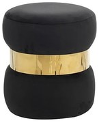 LINDA/R ΣΚΑΜΠΟ BLACK VELVET ΥΦΑΣΜΑ Φ.37Χ43εκ.