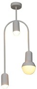 Κρεμαστό Φωτιστικό Οροφής 3xE27 G95 G45 LED Περιστρεφόμενοι Βραχίονες Christopher Homelighting-77-3783-Λευκό 77-3783