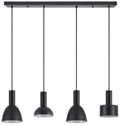 Φωτιστικό Οροφής - Ράγα Adept Flex 77-8912 85x16x300cm 4xE27 60W Black Homelighting