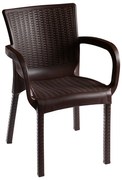 Πολυθρόνα Festive 253-000044 60x60x82cm Dark Brown