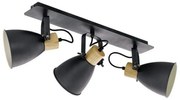 Φωτιστικό Οροφής-Σποτ Coswarth 99076 Anthracite-Brown Eglo Μέταλλο,Ξύλο