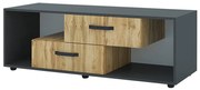Έπιπλο τηλεόρασης Utah 130x45x46cm Ανθρακί GRA2821
