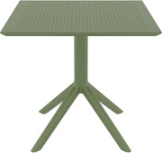 SKY OLIVE GREEN 80X80X74εκ. ΤΡΑΠΕΖΙ  ΠΟΛ/ΝΙΟΥ