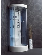 SANITEC ZAA-230 Ηλεκτρονική Καμπίνα Ατμόλουτρου &amp; Υδρομασάζ 90x90x208cm