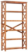 Βιβλιοθήκη 100x30x180 εκ. Μασίφ Ξύλο Ακακίας με Μελί Φινίρισμα 289626