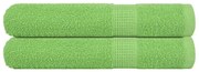 vidaXL Πετσέτες 2 Τεμ. Πράσινο Μήλο 100x200 εκ. 360 γρ/μ² 100% βαμβάκι