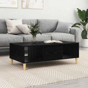 vidaXL Τραπεζάκι σαλονιού Μαύρη δρυς 103.5 x 60 x 35 εκ