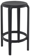 SIESTA TOM 65εκ. ΣΚΑΜΠΟ BLACK ΠΟΛ/ΝΙΟΥ 36X36X65εκ.20.0786