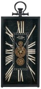 Artekko Clock Ρολόι Επιτραπέζιο με Μηχανισμό Μέταλλο/Γυαλί Μαύρο/Λευκό (25x8x53)cm Artekko 78664-DS