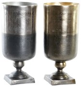 Βάζο DKD Home Decor Δίχρωμα Αλουμίνιο Σύγχρονη 15 x 15 x 33 cm (x2)