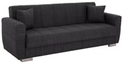 Καναπές - Κρεβάτι Polya 3θέσιος Γκρί 215x80x77Υ εκ. 215x80x77 εκ.