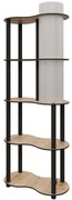 Φωτιστικό Δαπέδου Με Ραφάκια 666PTR1117 48x24x140cm 1xE27 40W Oak Opviq