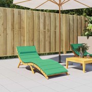 vidaXL Μαξιλάρι Ξαπλώστρας Πράσινο 180x60x4 εκ. από Ύφασμα Oxford