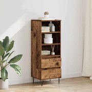 vidaXL Highboard Παλιό Ξύλο 40 x 36 x 110 εκ. Επεξεργασμένο ξύλο