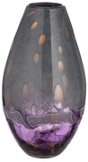 Glasart Βάζο Bulbous -Feeling- Γυάλινο Γκρι Violet PU H. 33 cm D. 18 cm