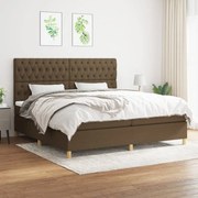 ΚΡΕΒΑΤΙ BOXSPRING ΜΕ ΣΤΡΩΜΑ ΣΚΟΥΡΟ ΚΑΦΕ 200X200 ΕΚ. ΥΦΑΣΜΑΤΙΝΟ 3142604