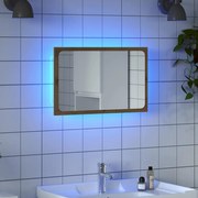 vidaXL Καθρέφτης Μπάνιου με LED Αρτισιανή Δρυς 60x8,5x38 εκ.