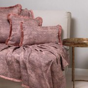 Ριχτάρι Kedros Apple-Brown Aslanis Home Πολυθρόνα 180x180cm Βαμβάκι-Πολυέστερ