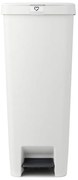 Κάδος απορριμμάτων με πεντάλ Brabantia StepUp 1005556, 40 L, Οικολογικά υλικά, Μεγάλο άνοιγμα, Ανοιχτό γκρι